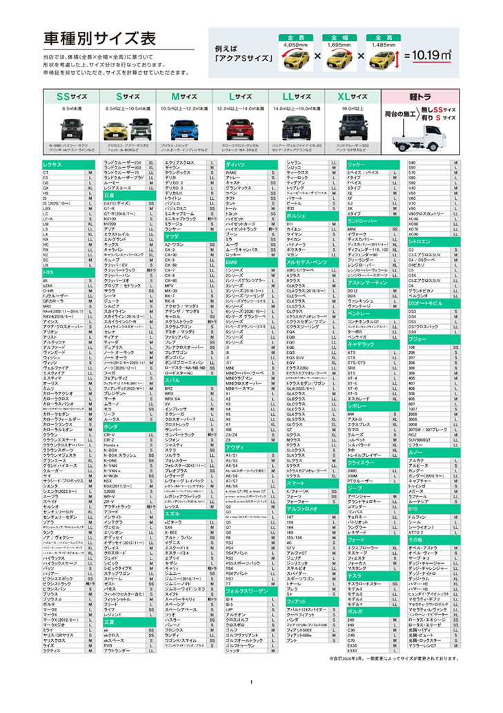 エンジンルーム/フィルム/車検